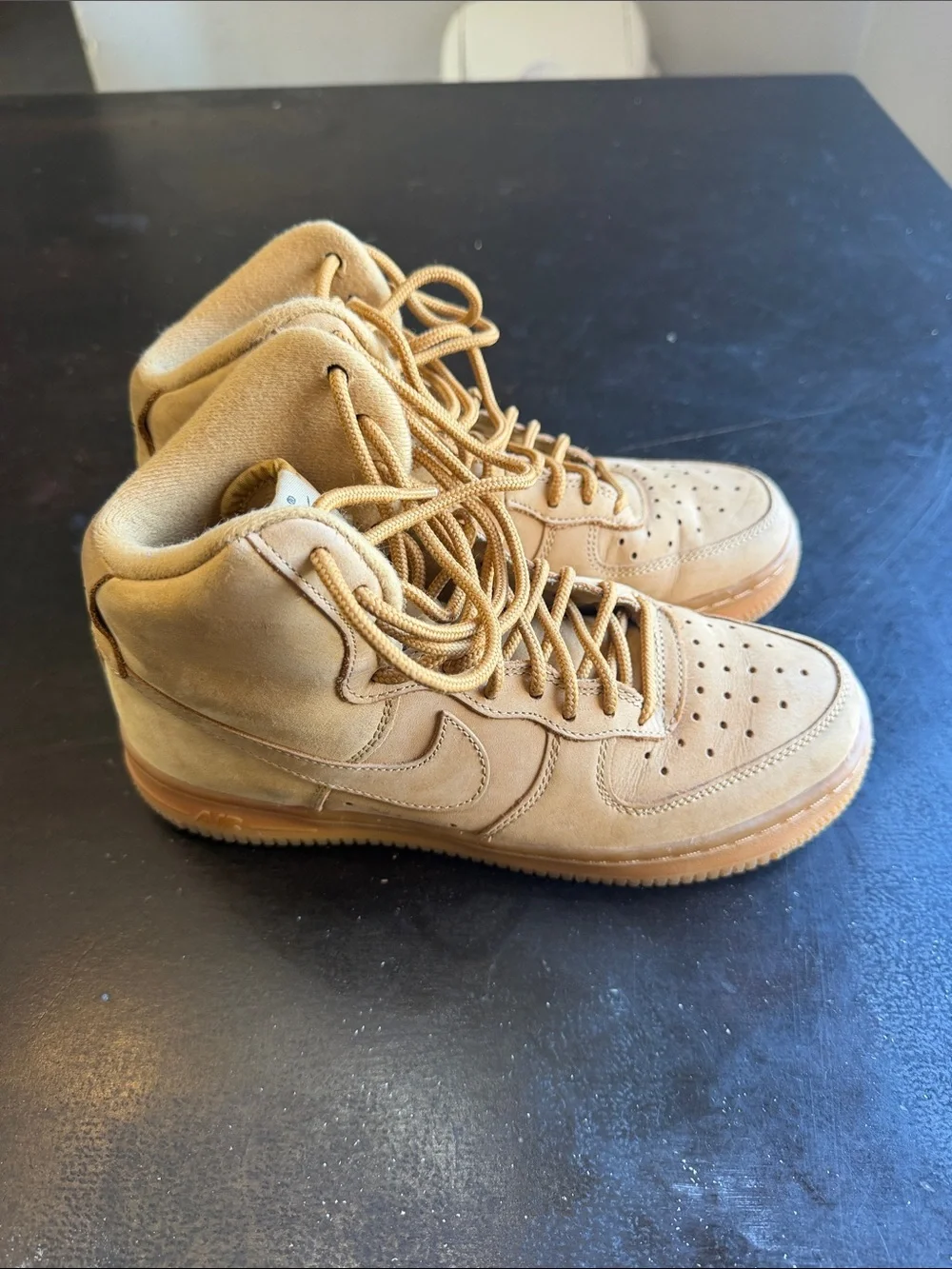 Nike High-Top Boots in Wheat Tan